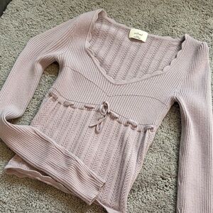 Aritzia Wilfred Lavender Soloist Sweater XXS